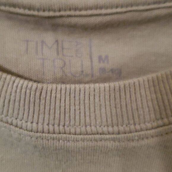 Time and Tru Green Shirt Dress Women's Size  8-10 - Picture 2 of 3